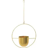 QUVIO Bloempot hangend - Metaal - Goud