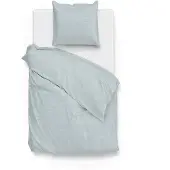 Zohome Dekbedovertrek Lino Mint Green Katoen-140 x 200 / 220 cm | 1-Persoons