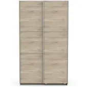 Overig Kledingkast Ghost - Met Schuifdeuren - Eik Kronberg - 116x59x203cm