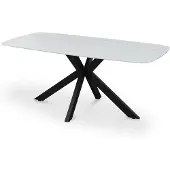Rousseau Tafel 'apollo' 180 cm deens ovaal steen baroque grijs