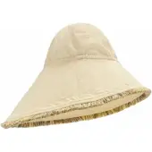 OAS Hoed Unisex Ecru Irregular Brim Canvas-Maat 57