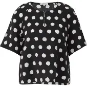 s.Oliver Blouse zwart / wit