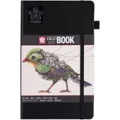 Sakura Schetsboek 80 witte vellen 130x210mm zwart | 5 stuks