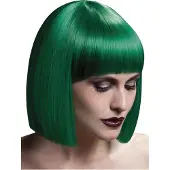 Fever Mooie groene boblijn pruik Fever Lola