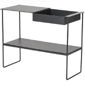 Lind DNA Console Tafel Storage 2 racks Bull Black
