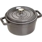 Staub Braadpan Cocotte Rond Grafietgrijs 20 cm