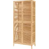 En.casa Badkamerkast Raurgela bamboe 180x80x40 cm naturel []