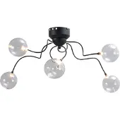 Masterlight Led plafondlamp Gio 5-lichts zwart