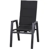 Siena Garden Milano Relaxstoel Aluminium/textiel 2 stuks