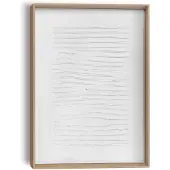 Reinders - Reading - Reliëf Art Schilderij - 40 x 30 cm Wit