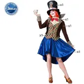Atosa Crazy Hat Woman Costume Bruin XS-S Kinderen