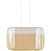 Forestier Bamboo Oval Hanglamp White | Small