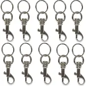 Basi 8120-9100 4026434004335 Sleutelkarabijn Zilver 10 stuk(s)