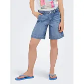ONLY Kogcomet High Waist Oversized Fit Shorts Dames Blauw 116