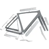 Syncros Frame Beschermings Kit voor Scott Addict Gravel Clear Gloss