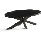 Molecule Salontafel Madeira Ovaal Mango Hout zwart