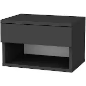Asir Nachtkastje Nando - 29x45x32 cm - MDF/zwart