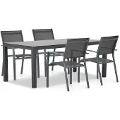 Lifestyle Garden Furniture Lifestyle Sella/Madras 180 cm dining tuinset 5-delig