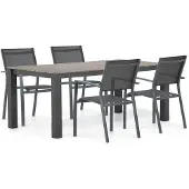 Lifestyle Garden Furniture Lifestyle Sella/Valley 180 cm dining tuinset 5-delig