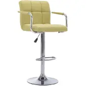 vidaXL Barstoel stof groen