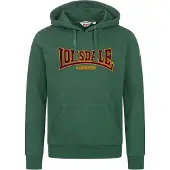 Lonsdale Sweatshirt 'Classic' donkergroen / oranje / zwart