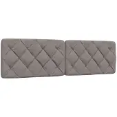 vidaXL Hoofdbordkussen 180 cm stof taupe