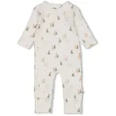 Feetje boxpak Pears offwhite/groen/oranje Ecru Jongens/Meisjes Stretchkatoen Ronde hals - maat 80