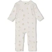 Feetje boxpak Flowers wit/roze/groen Meisjes Stretchkatoen Ronde hals Bloemen - maat 56