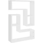 vidaXL Wandschappen 2 st 50x15x50 cm bewerkt hout wit