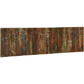 vidaXL Hoofdbord 180 cm massief gerecycled hout meerkleurig