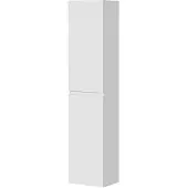 Aquazuro Hoge Badkamerkast Napoli 40cm - Hoogglans Wit - Met 2 Deuren - 40x176x30cm