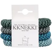 Kknekki Haargummis - 4er-Pack - Blau/Grün - - One Size - Haarschmuck
