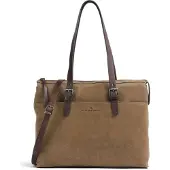 Castelijn & beerens Nubuck Schoudertas 15.6" RFID taupe