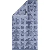 Cawö Handdoek Noblesse Elegance Allover Night Blue (Set van 3)