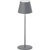 FH Lighting LED buitentafellamp Cosenza met accu RGBW Cosenza, dimbaar, alu / grijs / zink, Woon-/ Eetkamer, metaal, Modern