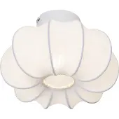 QAZQA Japandi Plafondlamp Wit 27cm - Plu Asyesha