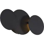 QAZQA Moderne wandlamp zwart incl. LED 3-staps dimbaar 3-lichts - Sunrise