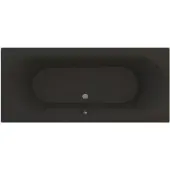Wisa Leto 180x80 cm inbouw bad mat zwart