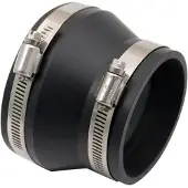 Spectre Coupler/Reducer 4in. to 3in. (PVC) - Black
