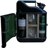 Designed by man His & Hers Giftset - Zwart - Stijlvolle jerrycan - Uniek cadeau voor koppels - Geschenkset voor hem en haar