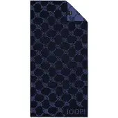 JOOP! Handdoek smoky blue / donkerblauw