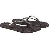 Ilse jacobsen Teenslipper 'Tullp4097' zwart / wit