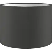 Home Sweet Home Lampenkap Bling - Antraciet - cilinder - 25/25/19cm - van stof - Moderne stoffen Lampenkap voor E27 lamphouder - RoHS getest - voor tafellamp, wandlamp en hanglamp