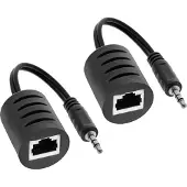 InLine 3,5mm Jack stereo over ethernet extender set