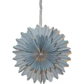Star Trading lichtgevende ster 'Crystal' van papier, meerpuntig, 2-laags, blauw, Ø 50cm
