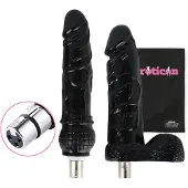 Eroticon Tyrone Package Bundel 2 donkere dildo's opzetstukken