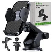 ISetchi Telefoonhouder - Auto - Extra Sterke Zuignap - 3-in-1