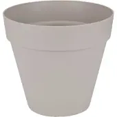 Elho Loft Urban Rond 60 - Grote Bloempot voor Buiten - Waterreservoir - 100% Gerecycled Plastic - Ø 58.0 x H 54.0 cm - Warm grijs