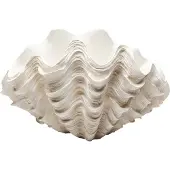 Kare Concha decoratieve vaas, hoogte 29 cm, gegoten steen, beige, crème / amber, Woon-/ Eetkamer, Kunststof, Design