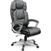 Sofotel Leren bureaufauteuil EG-227 zwart